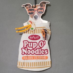 Party Dog Barkin' Pup O' Noodles Dog Costume - Size M/L  New with Tags